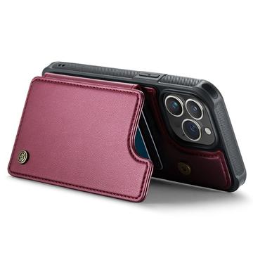 iPhone 15 Pro Max Caseme C22-etui RFID-kortpung - rød