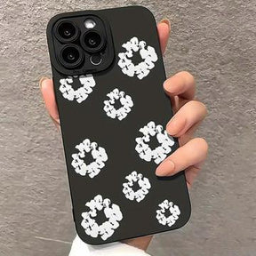 iPhone 15 Pro Max TPU-cover med bomuldskrans - sort