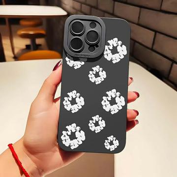 iPhone 15 Pro Max TPU-cover med bomuldskrans - sort