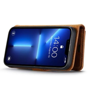 iPhone 15 Pro Max DG.Ming Læderpung med Aftageligt Cover - Brun