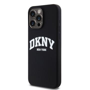 iPhone 15 Pro Max DKNY Liquid Silicone Arch Logo Cover - MagSafe-kompatibel - Sort