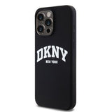 iPhone 15 Pro Max DKNY Liquid Silicone Arch Logo Cover - MagSafe-kompatibel - Sort