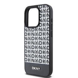 iPhone 15 Pro Max DKNY Repeat Pattern Bottom Stripe Cover - MagSafe-kompatibel - Sort