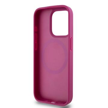 iPhone 15 Pro Max DKNY Repeat Pattern Stack Logo Cover - MagSafe-kompatibel - Pink