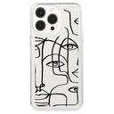 iPhone 15 Pro Max Fashion TPU Cover - abstrakt portræt
