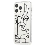 iPhone 15 Pro Max Fashion TPU Cover - abstrakt portræt