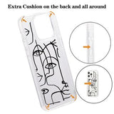 iPhone 15 Pro Max Fashion TPU Cover - abstrakt portræt