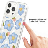 iPhone 15 Pro Max Fashion TPU Cover - blomster/jordbær