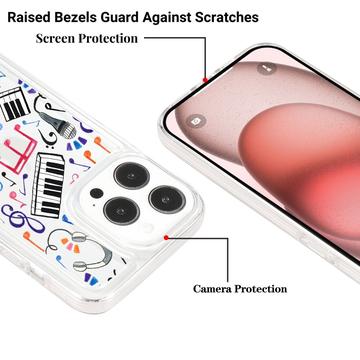 iPhone 15 Pro Max Fashion TPU Cover - musikalske noter