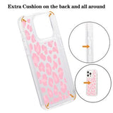 iPhone 15 Pro Max Fashion TPU Cover - Pink Leopard