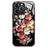 iPhone 15 Pro Max Blomsterbuket Hybrid Cover - Sort