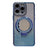 iPhone 15 Pro Max Glam Magnetisk Hybrid Cover m. Spejl - Blå
