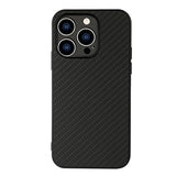iPhone 15 Pro Max Hybrid Cover - Karbonfiber - Sort