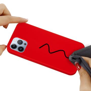 iPhone 15 Pro Max Liquid Silicone Cover - Rød