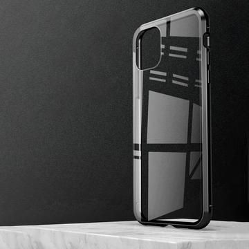 iPhone 15 Pro Max Magnetisk Cover med Hærdet Glas - Sølv