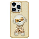 iPhone 15 Pro Max Nimmy Friends Glasses Cool Hund Cover - Kaki