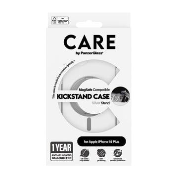 iPhone 15 Pro Max PanzerGlass Care Kickstand Cover - MagSafe-kompatibel - Sølv