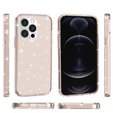 iPhone 15 Pro Max Stylish Glitter Series Hybrid Cover - Guld