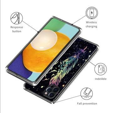 iPhone 15 Pro Max Stilfuld Ultra-Slim TPU Cover - Fjer
