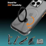 iPhone 15 Pro Max Torras Ostand Q3 Air MagSafe cover - Sort