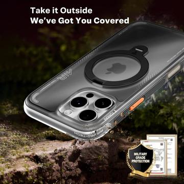 iPhone 15 Pro Max Torras Ostand Q3 Air MagSafe cover - Sort