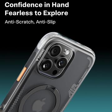 iPhone 15 Pro Max Torras Ostand Q3 Air MagSafe cover - Sort
