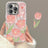 iPhone 15 Pro Max TPU Cover med tulipanmønster - pink