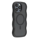 iPhone 15 Pro Max Bølgekant magnetisk hybrid cover - sort