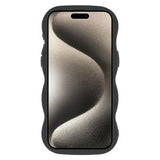 iPhone 15 Pro Max Bølgekant magnetisk hybrid cover - sort