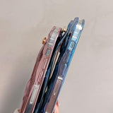 iPhone 15 Pro Max Rynket galvaniseret TPU Cover - Guld