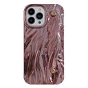 iPhone 15 Pro Max Rynket galvaniseret TPU Cover - Pink