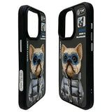 iPhone 15 Pro Nimmy Friends Cool&Cute 2.0 Hund Cover - Sort