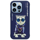 iPhone 15 Pro Nimmy Friends Glasses Cool Kat Cover - Blå