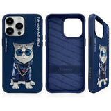 iPhone 15 Pro Nimmy Friends Glasses Cool Kat Cover - Blå