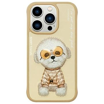 iPhone 15 Pro Nimmy Friends Glasses Cool Hund Cover - Kaki