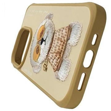 iPhone 15 Pro Nimmy Friends Glasses Cool Hund Cover - Kaki