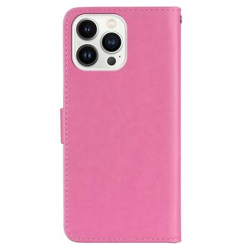 iPhone 15 Pro Ugle Rhinsten Pung - Hot Pink