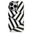 iPhone 15 Pro Striber aftageligt 2-i-1 hybrid cover - sort / hvid