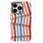 iPhone 15 Pro Striber aftageligt 2-i-1 hybrid cover - regnbuefarvet