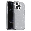 iPhone 15 Pro Stylish Glitter Series Hybrid Cover - Grå
