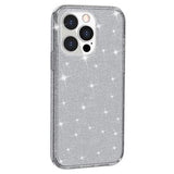 iPhone 15 Pro Stylish Glitter Series Hybrid Cover - Grå