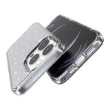 iPhone 15 Pro Stylish Glitter Series Hybrid Cover - Grå