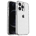 iPhone 15 Pro Stylish Glitter Series Hybrid Cover - Hvid
