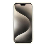 iPhone 15 Pro Stilfuldt stødsikkert TPU cover med forhøjede kanter - hvid / Sløjfebundne kirsebær