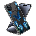 iPhone 15 Pro Stilfuld Ultra-Slim TPU Cover - Sommerfugl og Blomster