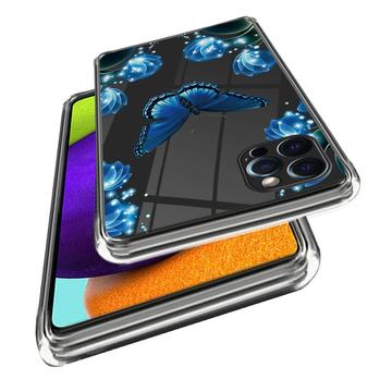 iPhone 15 Pro Stilfuld Ultra-Slim TPU Cover - Sommerfugl og Blomster