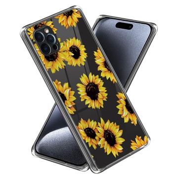 iPhone 15 Pro Stilfuld Ultra-Slim TPU Cover - Solsikker