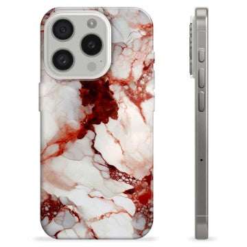 iPhone 15 Pro TPU Cover - Rubin Marmor