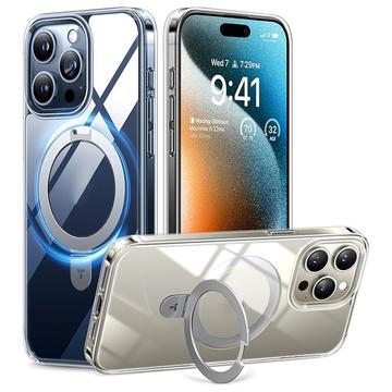 iPhone 15 Pro Torras Upro Ostand Clear Cover - MagSafe-kompatibel - gennemsigtig