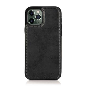 iPhone 15 Pro Vintage 2-i-1-pungetui med aftageligt låg - sort